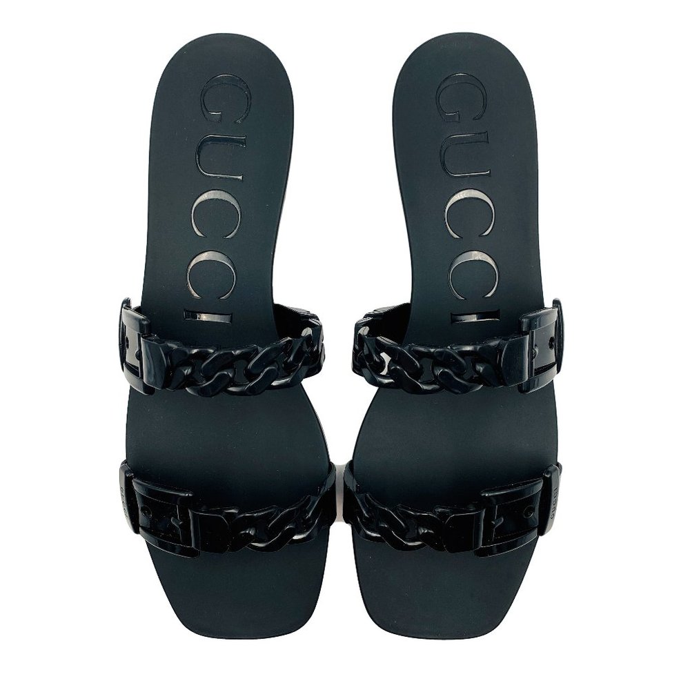Gucci Teena Chain Strap Slide Sandal